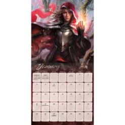 Trends International 2026 Magic The Gathering 12"x12" Wall Calendar