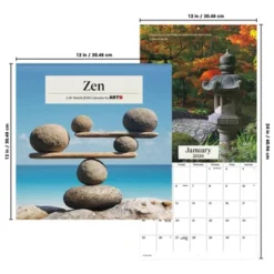 Trends International 2026 Zen 12"x12" Wall Calendar -Everyday Fan & Home GUEST 01522032 78a7 4fc1 a8f8 af69a2f83aed