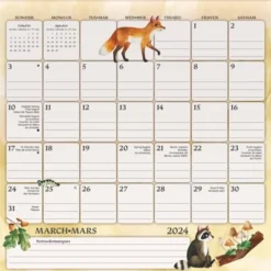 Trends International Inc. 2023-24 Wall Calendar 12"x12" Bilingual English/French Animals Magnetic -Everyday Fan & Home GUEST 07d3b458 95d4 467f a12f d2e00d7a97d8