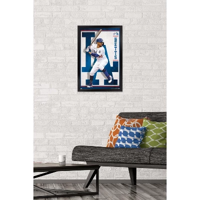 Trends International MLB Los Angeles Dodgers - Mookie Betts 22 Framed Wall Poster Prints 3 Trends International MLB Los Angeles Dodgers - Mookie Betts 22 Framed Wall Poster Prints