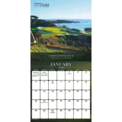 Trends International 2026 Sports Illustrated Golf Courses 12"x12" Wall Calendar