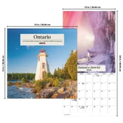 Trends International 2026 Ontario Bilingual French 12"x12" Wall Calendar -Everyday Fan & Home GUEST 0b47b60d dc56 455b ae78 aa2a5307d00e