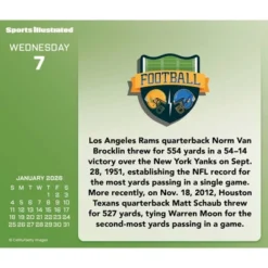 Trends International 2026 Sports Illustrated Sports Dayata Time 6.12"x5.37" Box Calendar -Everyday Fan & Home GUEST 0f2a7694 3b27 4944 97dc 9d12fd596b45