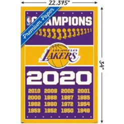 Trends International NBA Los Angeles Lakers - Champions 20 Unframed Wall Poster Prints 8 Trends International NBA Los Angeles Lakers - Champions 20 Unframed Wall Poster Prints -Everyday Fan & Home GUEST 121d5069 65b3 4fbd b66a df7c9db0a596