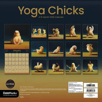 Trends International 2026 Lucia Heffernan Yoga Chicks 12"x12" Wall Calendar 5 Trends International 2026 Lucia Heffernan Yoga Chicks 12"x12" Wall Calendar - Image 3