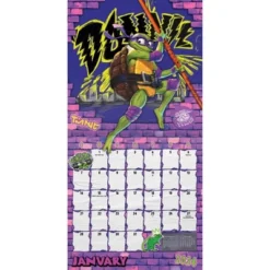 Trends International Inc. 2023-24 Wall Calendar 12"x12" Nickelodeon Teenage Mutant Ninja Turtles: Mutant Mayhem