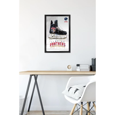 Trends International NHL Florida Panthers - Drip Skate 21 Framed Wall Poster Prints 7 Trends International NHL Florida Panthers - Drip Skate 21 Framed Wall Poster Prints - Image 5
