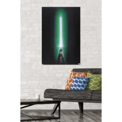 Trends International Star Wars: Original Trilogy - Green Lightsaber Unframed Wall Poster Prints