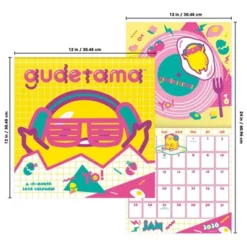 Trends International 2026 Gudetama 12"x12" Wall Calendar -Everyday Fan & Home GUEST 1e37bbca 8864 4d6a 90b5 71cf6b7a79a3