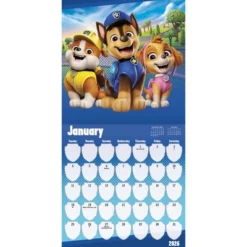 Trends International 2026 Paw Patrol 12"x12" Wall Calendar