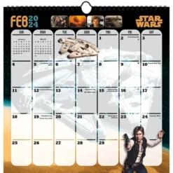 Trends International Inc. 2023-24 Wall Calendar 12"x12" Star Wars: Sage