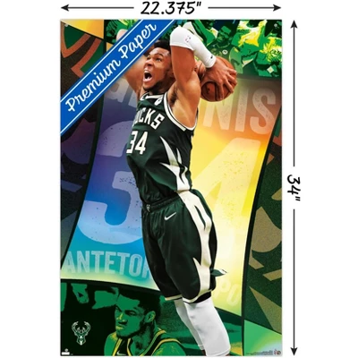 Trends International NBA Milwaukee Bucks - Giannis Antetokounmpo 21 Unframed Wall Poster Prints 4 Trends International NBA Milwaukee Bucks - Giannis Antetokounmpo 21 Unframed Wall Poster Prints - Image 2