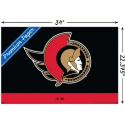 Trends International NHL Ottawa Senators - Logo 21 Unframed Wall Poster Prints -Everyday Fan & Home GUEST 234ec70a 058b 4abd 80bc decbb44ca341