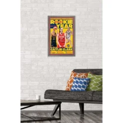Trends International WNBA Indiana Fever - Caitlin Clark 2024 Rookie Of The Year Framed Wall Poster Prints