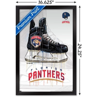 Trends International NHL Florida Panthers - Drip Skate 21 Framed Wall Poster Prints 4 Trends International NHL Florida Panthers - Drip Skate 21 Framed Wall Poster Prints - Image 2