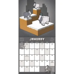 Trends International Inc. 2023-24 Wall Calendar 12"x12" Minecraft