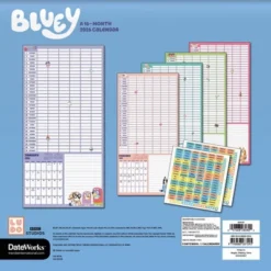 Trends International 2026 Bluey Sticker 12"x12" Wall Calendar -Everyday Fan & Home GUEST 2ad03534 8a1b 4dfa 8444 09981308666e