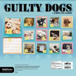 Trends International 2026 Guilty Dog 12"x12" Wall Calendar -Everyday Fan & Home GUEST 2ae6e471 80de 4086 b8a2 979139228298