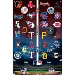 Trends International MLB League - Logos 24 Unframed Wall Poster Prints -Everyday Fan & Home GUEST 2c1bcace fab3 4bf2 b5a1 006642781670