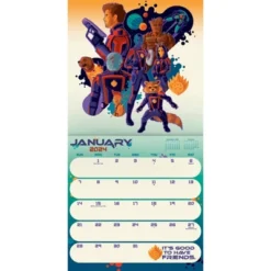 Trends International Inc. 2023-24 Wall Calendar 12"x12" Marvel Guardians Of The Galaxy Vol. 3