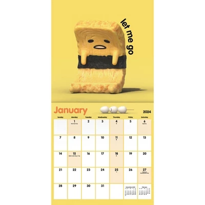 Trends International Inc. 2023-24 Wall Calendar 12"x12" Gudetama 3 Trends International Inc. 2023-24 Wall Calendar 12"x12" Gudetama