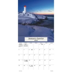Trends International 2026 Atlantic Canada Bilingual French 12"x12" Wall Calendar