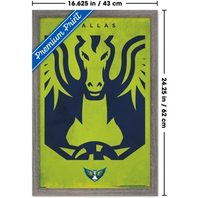 Trends International WNBA Dallas Wings - Logo 25 Framed Wall Poster Prints 4 Trends International WNBA Dallas Wings - Logo 25 Framed Wall Poster Prints - Image 2