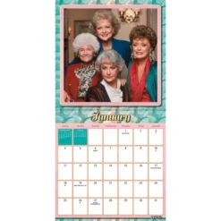 Trends International 2026 Golden Girls 12"x12" Wall Calendar