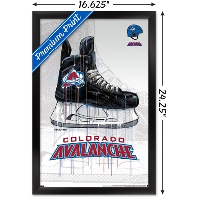 Trends International NHL Colorado Avalanche - Drip Skate 21 Framed Wall Poster Prints 4 Trends International NHL Colorado Avalanche - Drip Skate 21 Framed Wall Poster Prints - Image 2