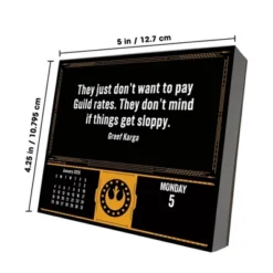 Star Wars Trends International 2026 Mandalorian Dayata Time 6.12"x5.37" Box Calendar -Everyday Fan & Home GUEST 3441b582 ffe0 4654 94da 97a4604e2ab1