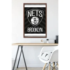 Trends International NBA Brooklyn Nets - Logo 15 Framed Wall Poster Prints -Everyday Fan & Home GUEST 364ee8cf 1ec0 4908 9a01 be8668ca14c7
