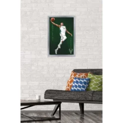 Trends International NBA Milwaukee Bucks - Giannis Antetokounmpo 19 Framed Wall Poster Prints