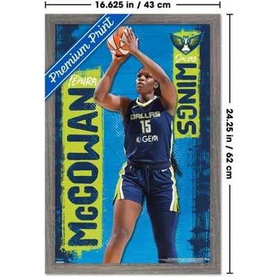 Trends International WNBA Dallas Wings - Teaira McCowan 25 Framed Wall Poster Prints 4 Trends International WNBA Dallas Wings - Teaira McCowan 25 Framed Wall Poster Prints - Image 2