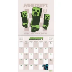 Trends International Inc. 2023-24 Wall Calendar 12.62"x12.37" Minecraft - 15th Anniversary Collector's Edition -Everyday Fan & Home GUEST 3c5d91c3 c630 4688 83b7 4e77b70165f6