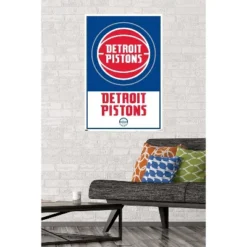 Trends International NBA Detroit Pistons - Logo 21 Unframed Wall Poster Prints