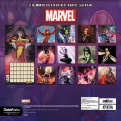 Trends International Inc. 2023-24 Wall Calendar 12"x12" Marvel Women Of Marvel -Everyday Fan & Home GUEST 40965b39 f90e 4f96 9842 696a954f2289