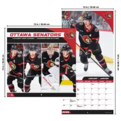 Trends International 2026 Ottawa Senators Bilingual French 12"x12" Wall Calendar -Everyday Fan & Home GUEST 40ed1eab a4e6 46c5 a0f8 47ef525ba006