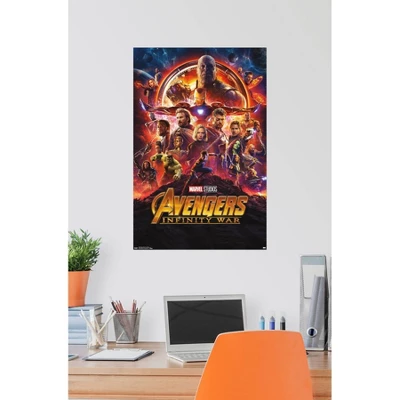 34" X 22" Marvel Cinematic Universe: Avengers: Infinity War One Sheet Premium Poster - Trends International: Unframed Wall Art 4 34" X 22" Marvel Cinematic Universe: Avengers: Infinity War One Sheet Premium Poster - Trends International: Unframed Wall Art - Image 2