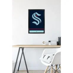 Trends International NHL Seattle Kraken - Logo 21 Framed Wall Poster Prints -Everyday Fan & Home GUEST 4467654a 9b95 4640 a6ab a1d8ef0d78cf