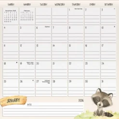 Trends International 2026 Animals 12"x12" Family Calendar