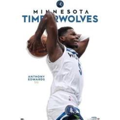 Trends International NBA Minnesota Timberwolves - Anthony Edwards Feature Series 24 Unframed Wall Poster Prints -Everyday Fan & Home GUEST 4a591fb2 2375 4c17 a1f8 dce245cbaace