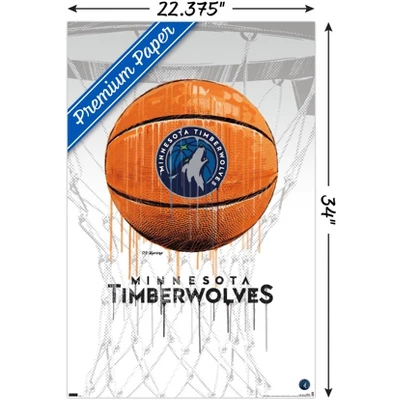 Trends International NBA Minnesota Timberwolves - Drip Basketball 21 Unframed Wall Poster Prints 4 Trends International NBA Minnesota Timberwolves - Drip Basketball 21 Unframed Wall Poster Prints - Image 2