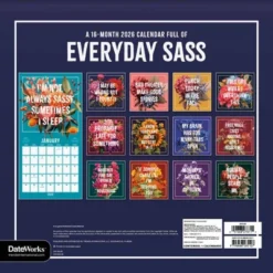 Trends International 2026 Everyday Sass 12"x12" Wall Calendar -Everyday Fan & Home GUEST 4c9776f5 1f8a 49c4 83bf 6e84d2b3477f