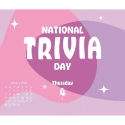 Trends International Inc. 2024 Daily Desk Calendar 4.25"x5" Celebrate -Everyday Fan & Home GUEST 4f821729 855f 496b a089 5fde85d8fa6d