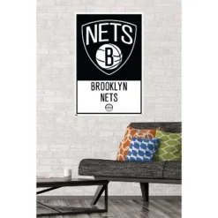 Trends International NBA Brooklyn Nets - Logo 21 Unframed Wall Poster Prints