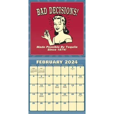 Trends International Inc. 2023-24 Wall Calendar 12"x12" Retro Spoof 4 Trends International Inc. 2023-24 Wall Calendar 12"x12" Retro Spoof - Image 2