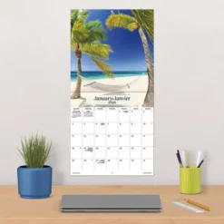 Trends International 2026 Beaches Bilingual French 12"x12" Wall Calendar -Everyday Fan & Home GUEST 5684e03b 60f0 42f6 a11a dbfd1e47ab69
