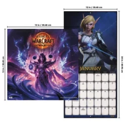 Trends International 2026 World Of Warcraft 12"x12" Wall Calendar -Everyday Fan & Home GUEST 5c43329a 6376 4e99 a1a0 294871cddcec