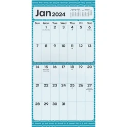 Trends International Inc. 2023-24 Wall Calendar 12"x12" Large Print