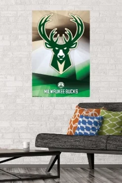 Trends International NBA Milwaukee Bucks - Logo 16 Unframed Wall Poster Prints